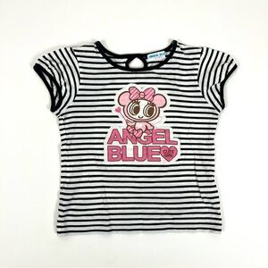 Angel Blue Striped Baby Tee